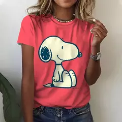 Camiseta de manga curta feminina, tops casuais para senhoras, roupas femininas H - comprar online