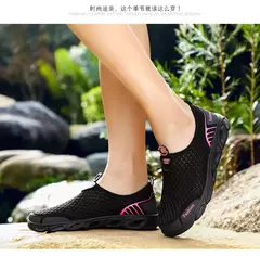 Moda Sapatos Casuais Leve Verão Respirável Homens Sapatos Ao Ar Livre Confortável Mulheres Calçado Masculino Senhoras Caminhada Sapatos 36-45 - comprar online