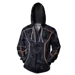 Homem-aranha masculino 3d impresso zíper hoodie universo paralelo veneno pulôv - comprar online