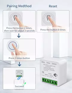 Disjuntor wi-fi tuya smart home app telefone controle de voz interruptor remoto na internet