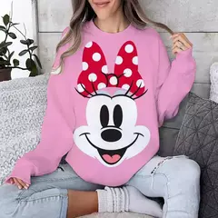 Hoodie feminino outono/inverno novo y2k mickey mouse dos desenhos animados molet - comprar online