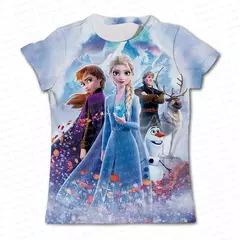 Camiseta de manga curta para meninas, 3d impresso, bonito, desenhos animados, co - loja online