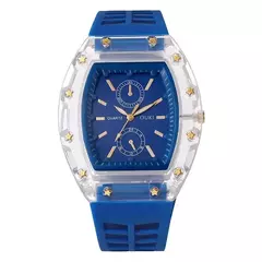 Imagem do Moda feminina relógios casuais pulseira de silicone analógico relógio de quartz
