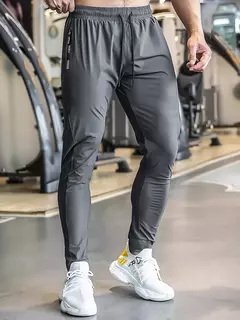 2025 verão masculino leve exercícios gelo secagem rápida estiramento calças - Show Drop