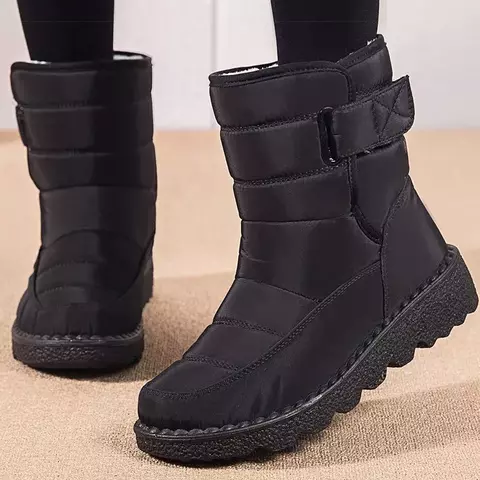 Botas femininas 2024 sapatos de inverno mulher botas de neve à prova muito comfortavel - comprar online