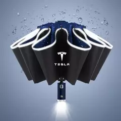 Guarda-chuva UV totalmente automático com lanterna LED, faixa reflexiva, guarda - loja online