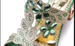 2021 nova quente glitter malha malha feminina verão moda ao ar livre peep toe c - comprar online