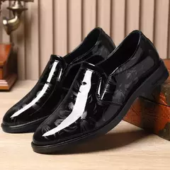 2024 novos sapatos de couro para homens padrão floral sapatos formais masculino