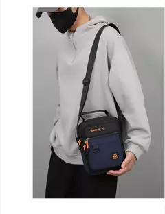 Imagem do Novo masculino crossbody sling saco de ombro mensageiro oxford à prova água mu