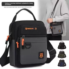 Novo masculino crossbody sling saco de ombro mensageiro oxford à prova água mu - Show Drop