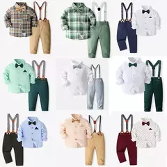 Conjuntos de roupas para bebês, roupas recém-nascidas, tops de manga comprida, - Show Drop