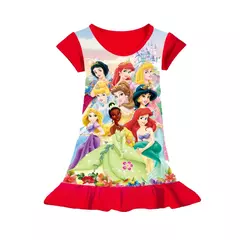 Imagem do Sereia anna elsa vestido meninas camisola roupas dos desenhos animados pijamas