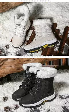 Botas femininas de inverno plataforma botas de neve à prova dwaterproof água p na internet