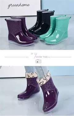 Botas mujer 2023 botas femininas da moda ao ar livre sapatos de chuva novos anti