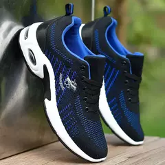 Moda Almofada de Ar dos homens Running Shoes Tamanho Grande 38-47 Sneakers Respi - loja online