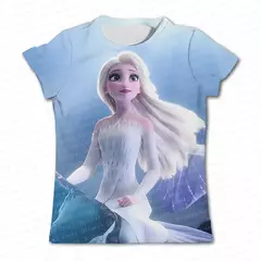Camiseta de manga curta para meninas, 3d impresso, bonito, desenhos animados, co - Show Drop