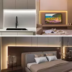 1m 2m 3m regulável led sob luzes do armário usb 5v tira de néon seu abiente mais aconchegante - Show Drop