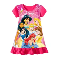 Sereia anna elsa vestido meninas camisola roupas dos desenhos animados pijamas na internet