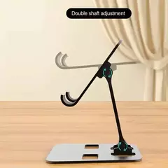 Suporte universal de liga de alumínio para tablet, flexível, para ipad, ajustável, dobrável, preguiçoso, desktop, ao vivo, suporte para celular