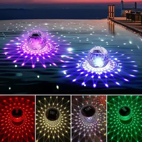 Luzes flutuantes solares para piscina, à prova d&#39;água, led, energia solar, - comprar online
