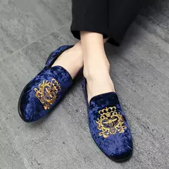 Imagem do Mocassins de luxo masculinos mocassins pretos, sapatos para dirigir, conversas c