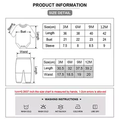 9 pçs/lote unissex recém-nascido bodysuits + calças conjuntos de roupas