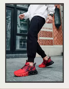 Imagem do Homens tênis de corrida conforto sapatos casuais respirável tênis tenis mascu