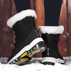 Botas femininas de inverno plataforma botas de neve à prova dwaterproof água p - comprar online