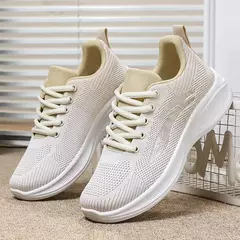 Sapatos casuais com renda para mulheres, leve, sola grossa, exercícios, esporte na internet
