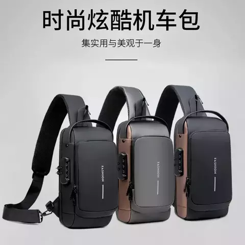 Bolsa de peito masculina casual corrida ao ar livre viagem fanny pack um ombro
