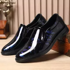 2024 novos sapatos de couro para homens padrão floral sapatos formais masculino - comprar online