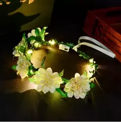 Boho praia férias grinalda bandana flor artificial coroa guirlanda casamento he - Show Drop
