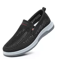 Tênis respirável de malha casual masculino, tênis de verão, sapato esportivo - Show Drop