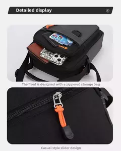Novo masculino crossbody sling saco de ombro mensageiro oxford à prova água mu