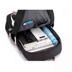 Purple Kuromi Melody School Bags para homens e mulheres, USB, Capacidade Laptop - Show Drop
