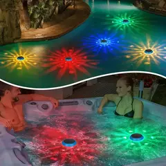 Luzes flutuantes solares para piscina, à prova d&#39;água, led, movidas a ener na internet