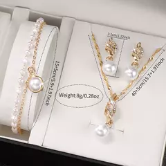 3/5 PCS Relógio Feminino Moda Roma Dial Pulseira de Couro Relógios de Quartzo - Show Drop
