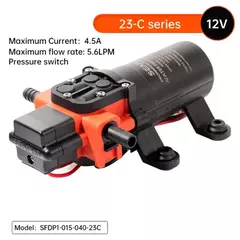 Sealo 23c série rv bomba de diafragma 12v 5.6l corrente contínua auto priming - comprar online