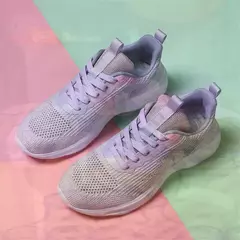 35-40 aumenta a altura das mulheres primavera verão sapatos andando tênis azul - Show Drop