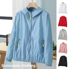 Jaqueta de sol masculina e feminina, à prova d&#39;água, secagem rápida, cort - comprar online