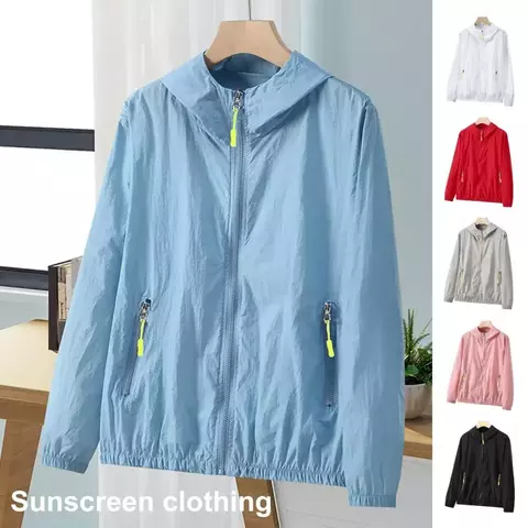 Jaqueta de sol masculina e feminina, à prova d&#39;água, secagem rápida, cort - comprar online