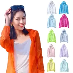 Casaco protetor solar verão feminino jaqueta de proteção solar anti-uv rápid - comprar online