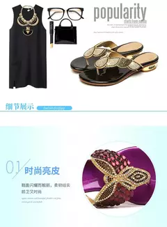 Chinelos de couro com strass para senhoras, chinelos casuais, sapatos sensuais, - Show Drop