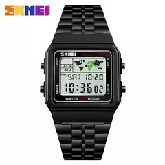 SKMEI-Relógio Digital Masculino Impermeável, 1338, Relógio Despertador, 3Bar, - comprar online