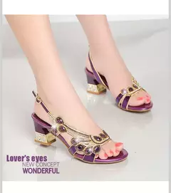 Tamanho grande 2025 conforto conforto sapatos para mulheres saltos claros terno - Show Drop