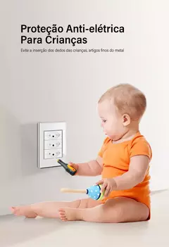 DELEFU 4*2 Vidro Temperado Branco Tomada Padrão Brasil com Dupla USB Tipo C Tom
