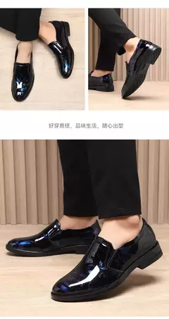 2024 novos sapatos de couro para homens padrão floral sapatos formais masculino - Show Drop