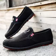 Moda deslizamento-em sapatos de lona masculinos respirável leve confortável sa na internet
