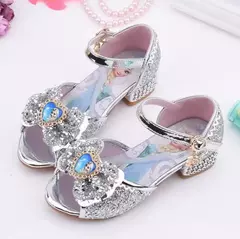 Disney meninas congeladas 2 elsa princesa sapatos meninas sapatos de cristal cri na internet