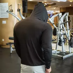 Imagem do 2023 jaqueta masculina de alta qualidade esportes zip up manga longa camisetas r